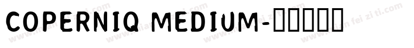 Coperniq Medium字体转换
